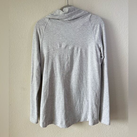 Lululemon Coast Easy French Terry Wrap Jacket Sz 6 Grey Athleisure Outdoor - Picture 6 of 7